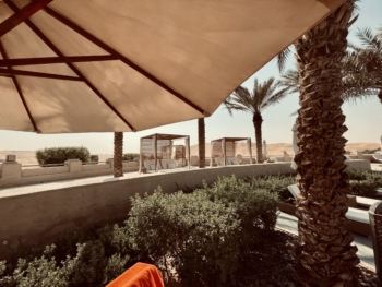 Qasr Al Sarab Desert Resort by Anantara - View from the Pool into the Desert