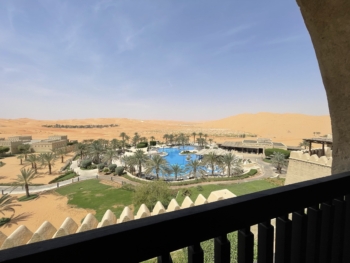 Qasr Al Sarab Desert Resort by Anantara - Deluxe Room with Balcony - View from the Balcony - 01